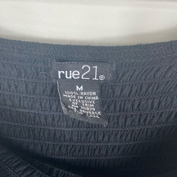 Rue21 Black Maxi Dress with Pink Floral Design - Picture 4 of 4